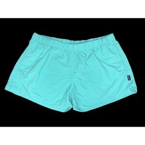 Patagonia Common Threads Women’s Teal Nylon Drawstring Shorts Size XL